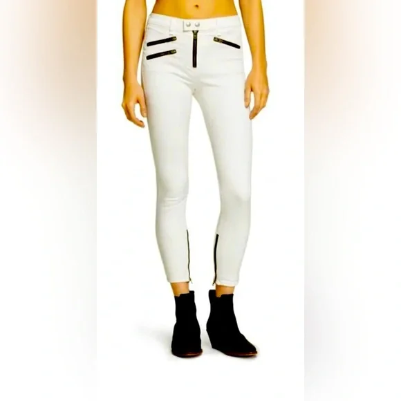 Rag & Bone High Rise Biker Jeans - Picture 2 of 13